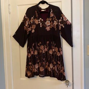 Spartina dress in shades of brown, peach